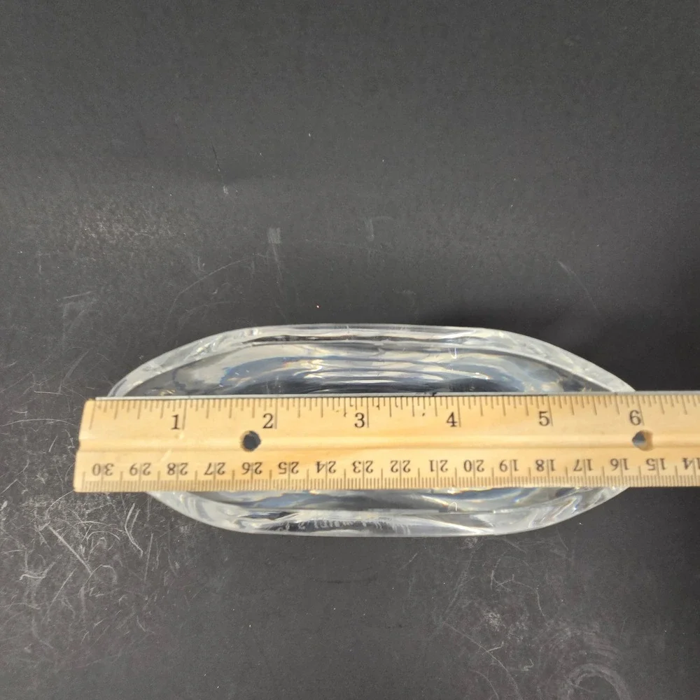Orrefors Sweden Girl Wishing to Moon Glass Bowl Edvin Ohrstrom Signed 2769